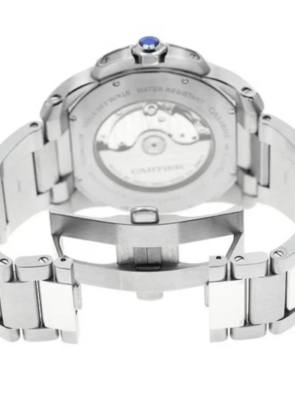CARTIER Calibre de Cartier W7100015 Silver Dial Automatic Men's Watch_965057